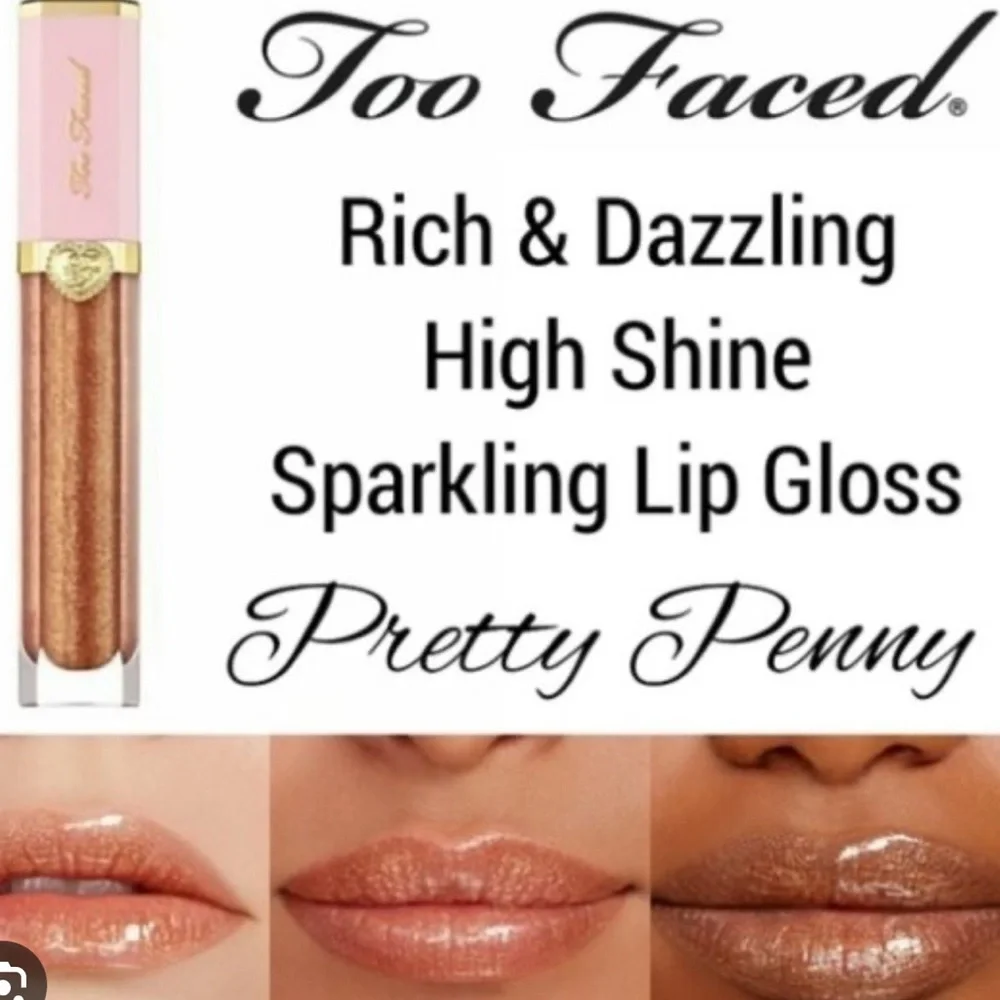 ⭐🎉Pretty Penny Too Faced Dazzling Lip Gloss